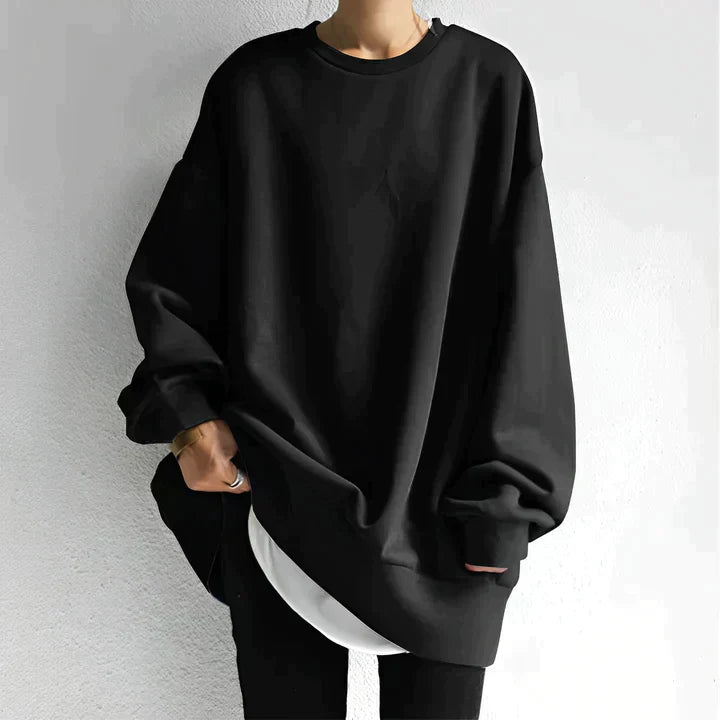 Oversized Sweatshirt Met Lange Mouwen | Ronde Hals