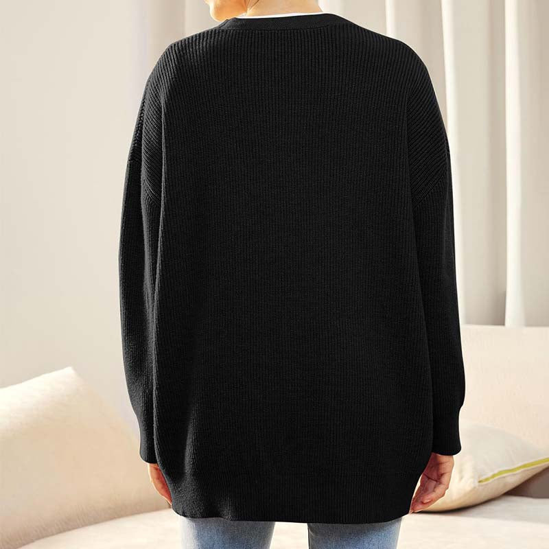 Casual Oversized Vest Met Knoopjes | V-hals