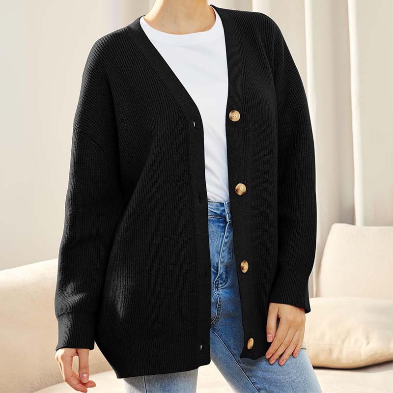 Casual Oversized Vest Met Knoopjes | V-hals