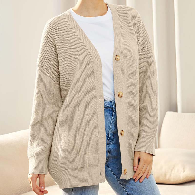 Casual Oversized Vest Met Knoopjes | V-hals