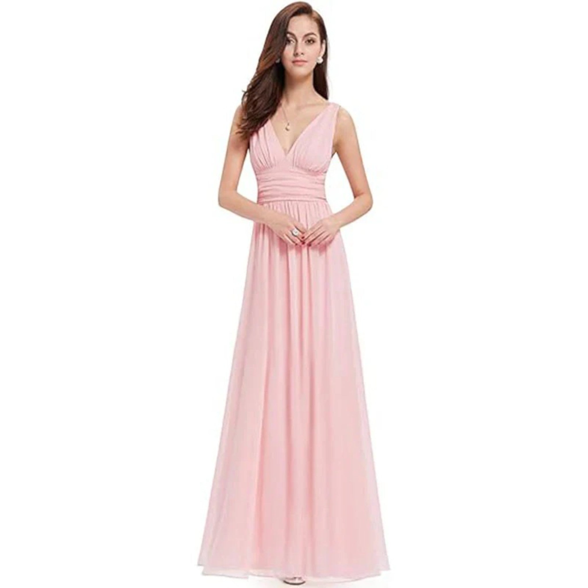 Ayla | Jurk Met V-hals | Maxi