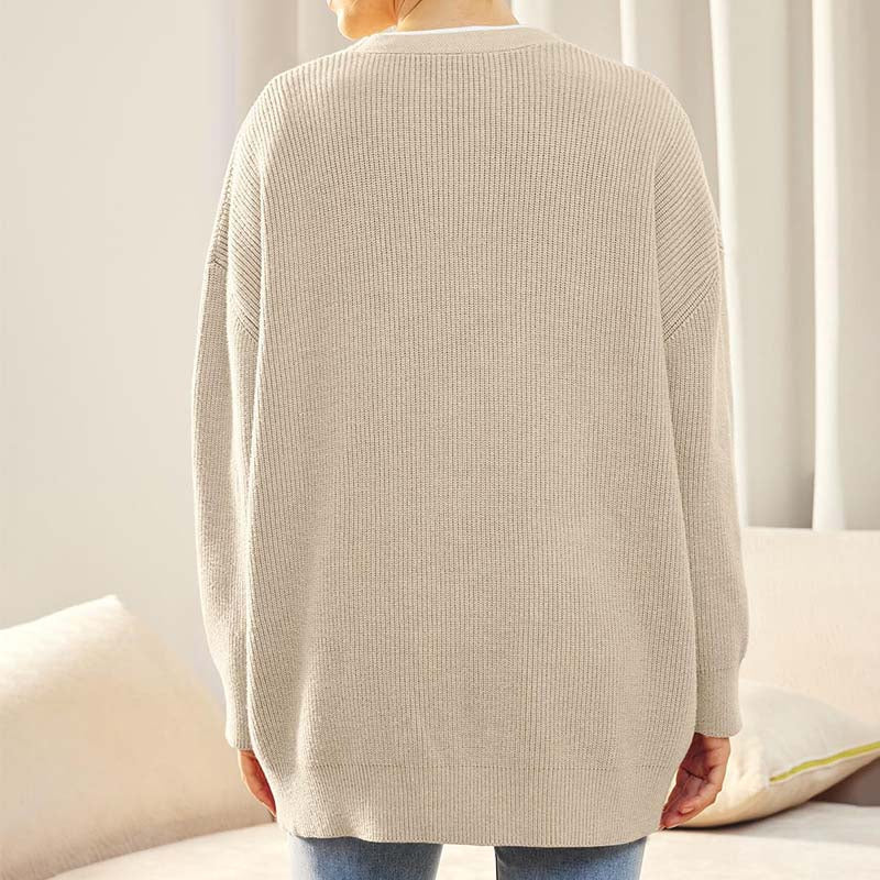 Casual Oversized Vest Met Knoopjes | V-hals