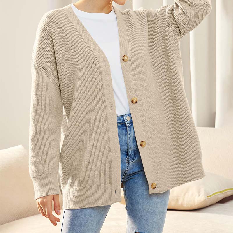 Casual Oversized Vest Met Knoopjes | V-hals