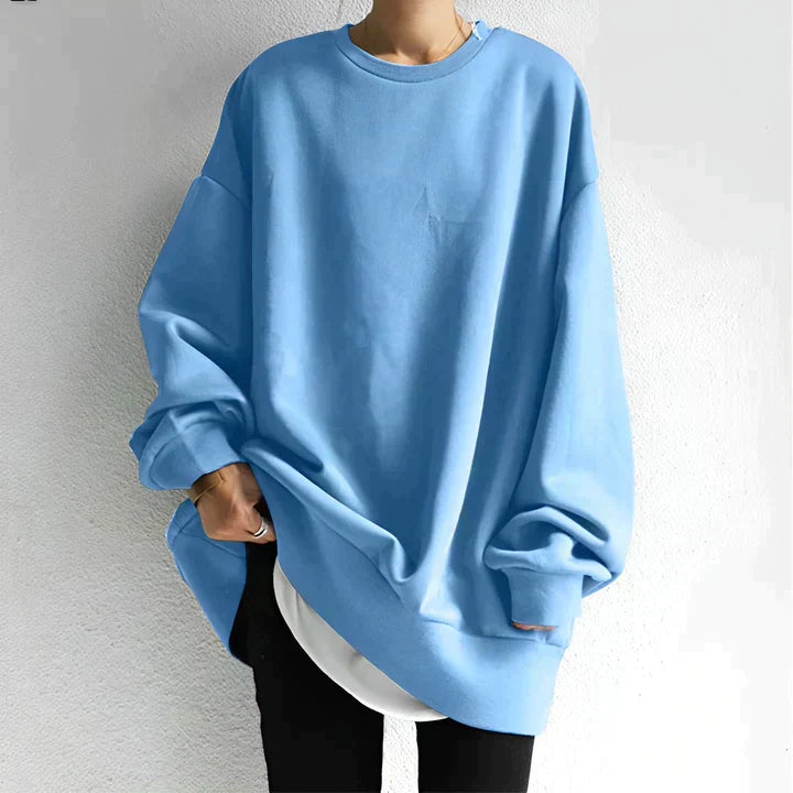 Oversized Sweatshirt Met Lange Mouwen | Ronde Hals