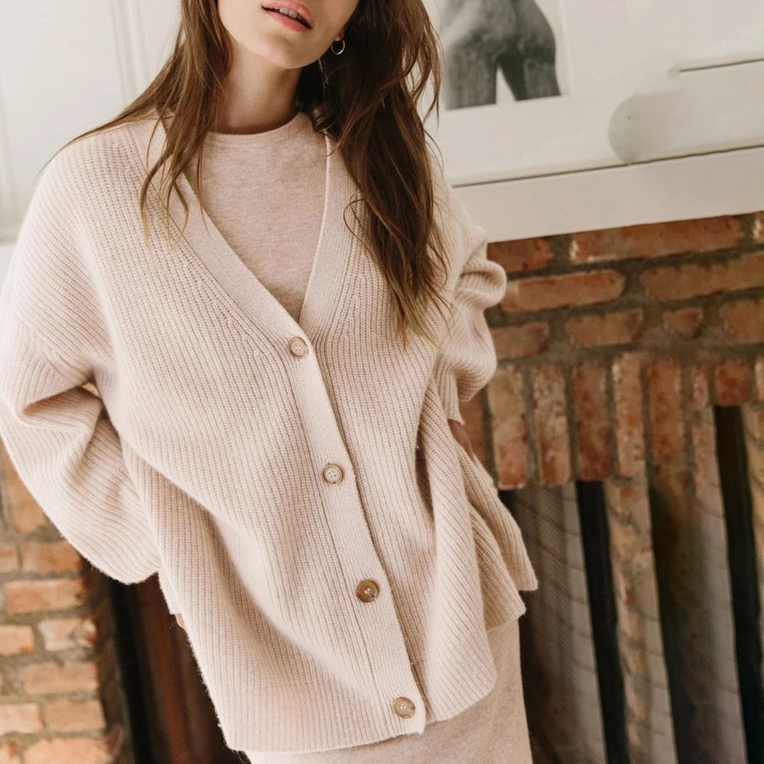 Nora - Knus Dames Vest Met Knopen
