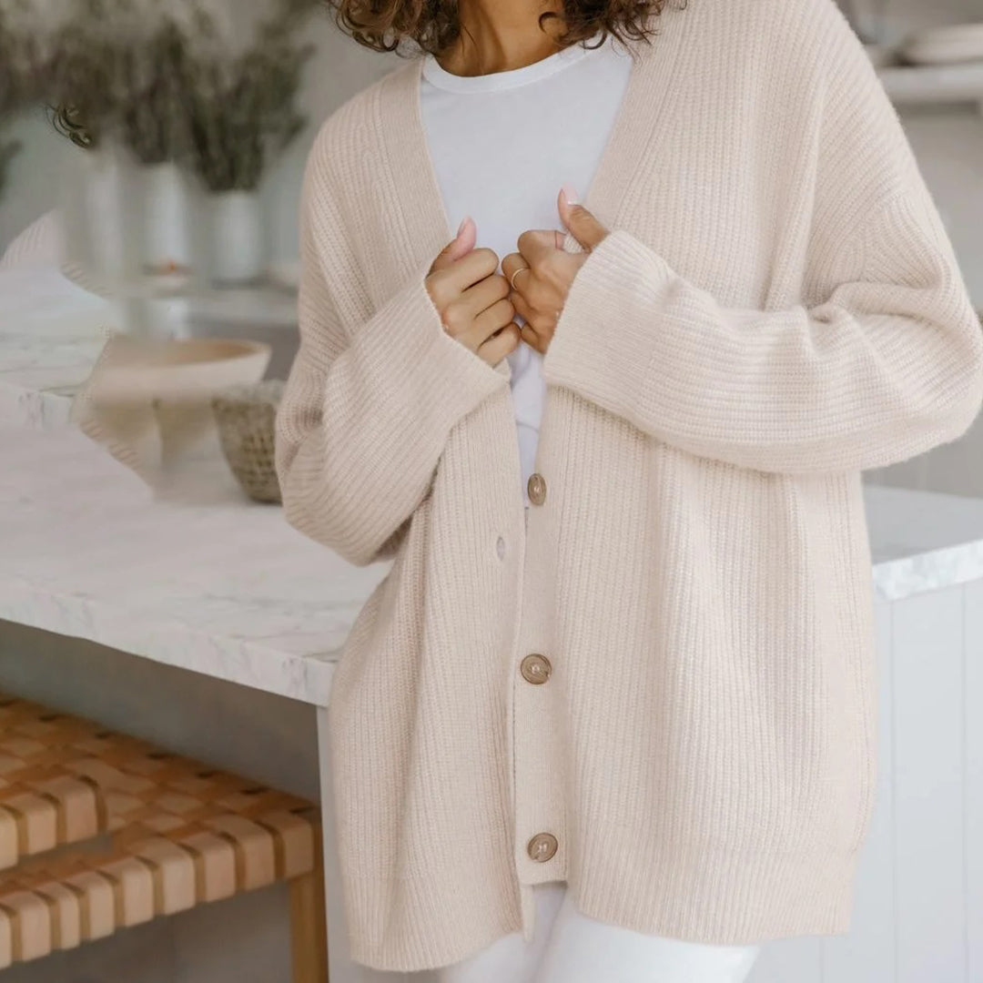 Nora - Knus Dames Vest Met Knopen