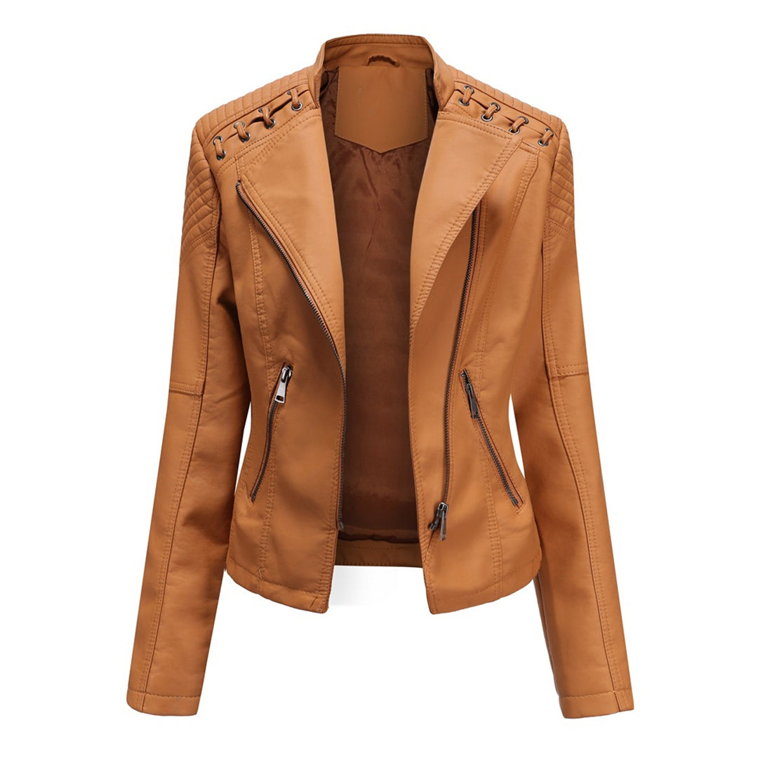 Stijlvolle Leren Jas voor Dames
