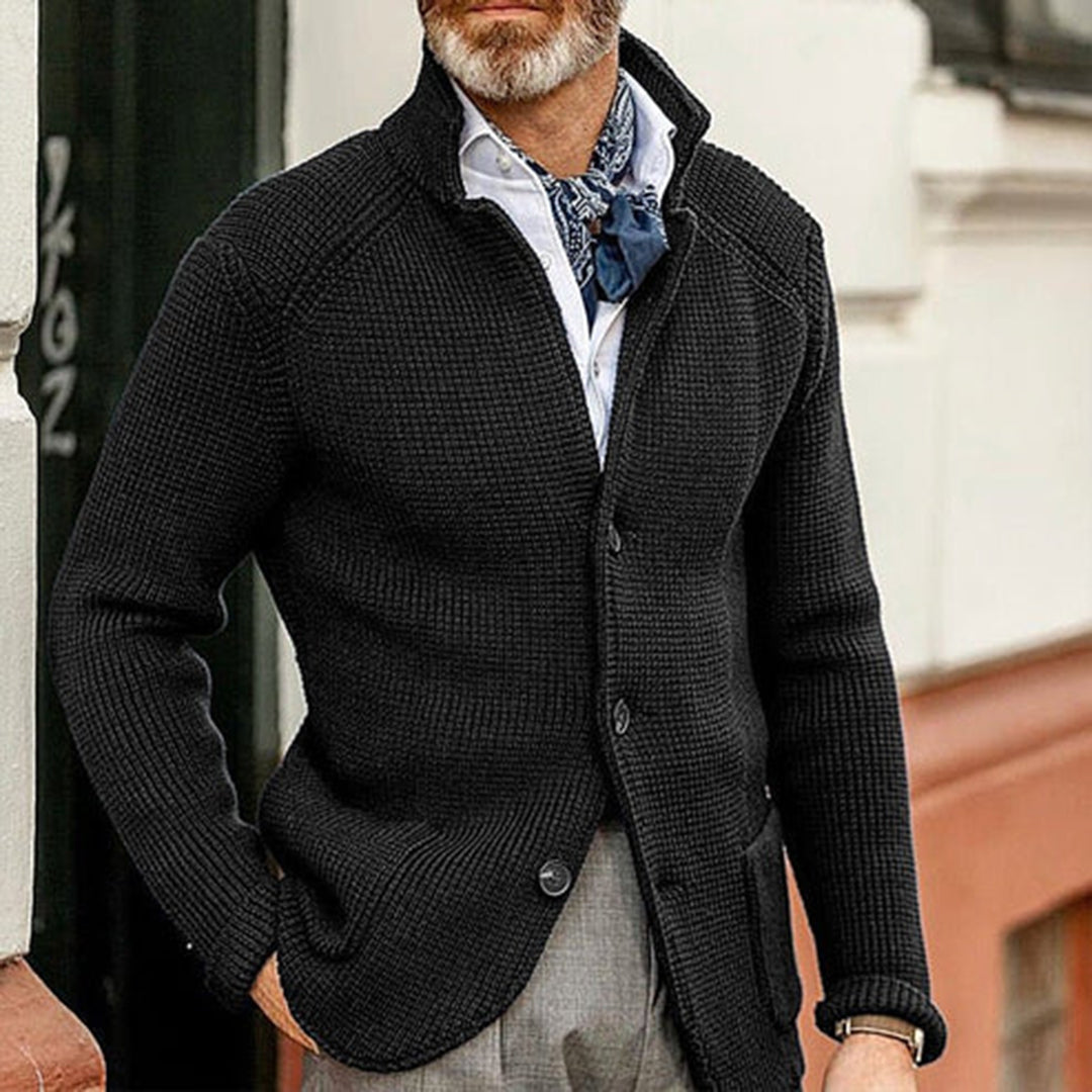 Knitted  Vest Met Knopen Voor Heren - Luxor