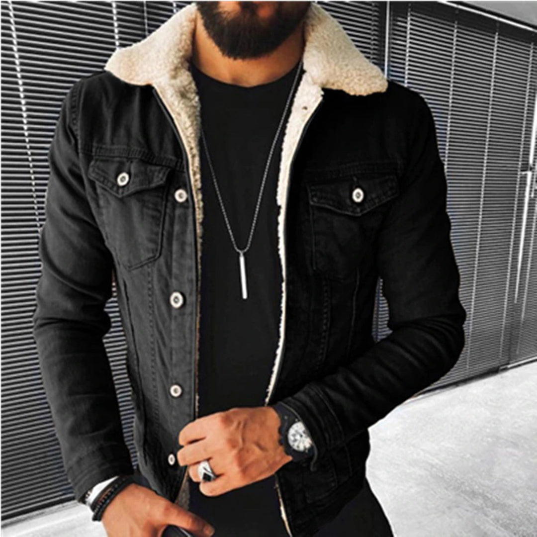 Denim Jack Met Bontvoering Voor Heren - Liam