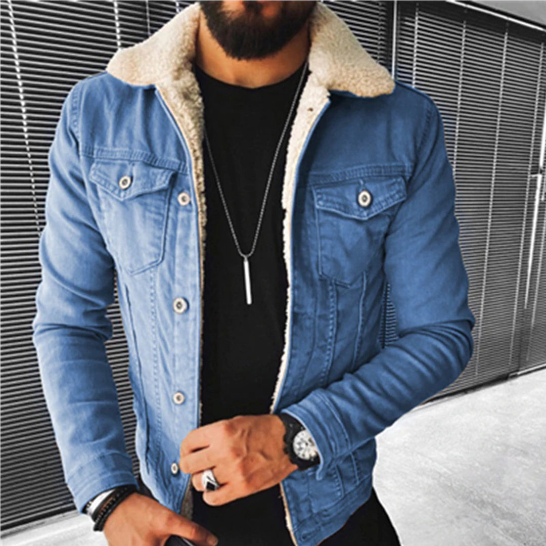 Denim Jack Met Bontvoering Voor Heren - Liam