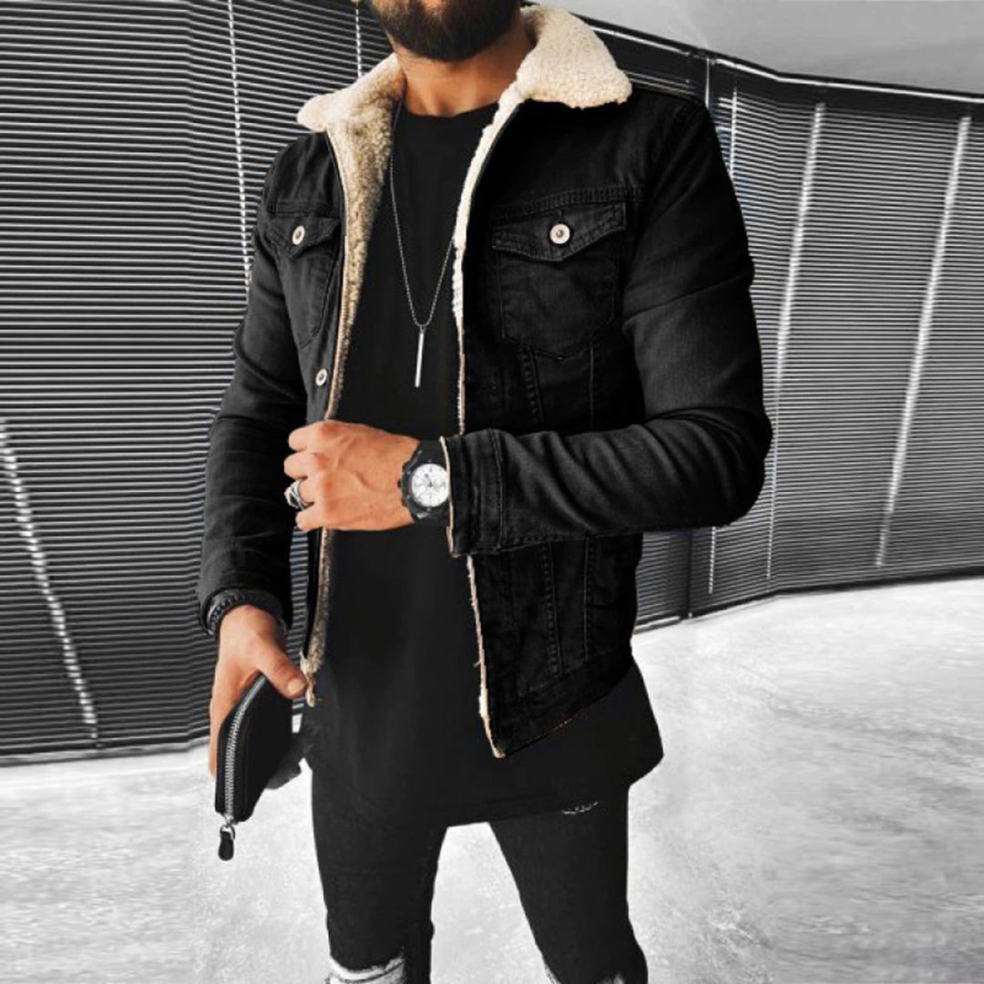 Denim Jack Met Bontvoering Voor Heren - Liam