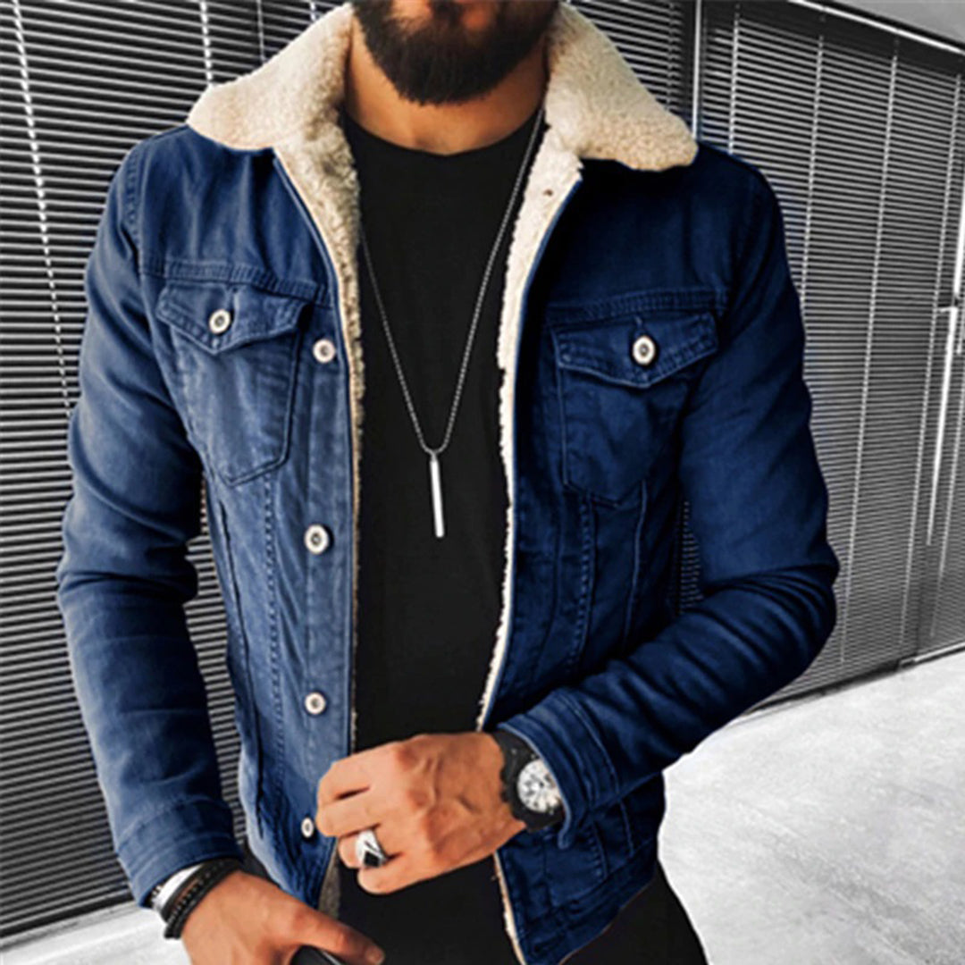 Denim Jack Met Bontvoering Voor Heren - Liam