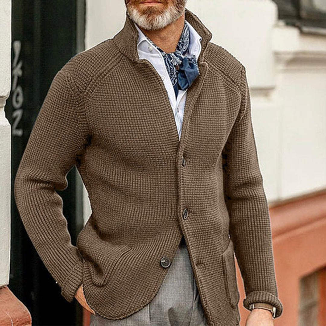 Knitted  Vest Met Knopen Voor Heren - Luxor