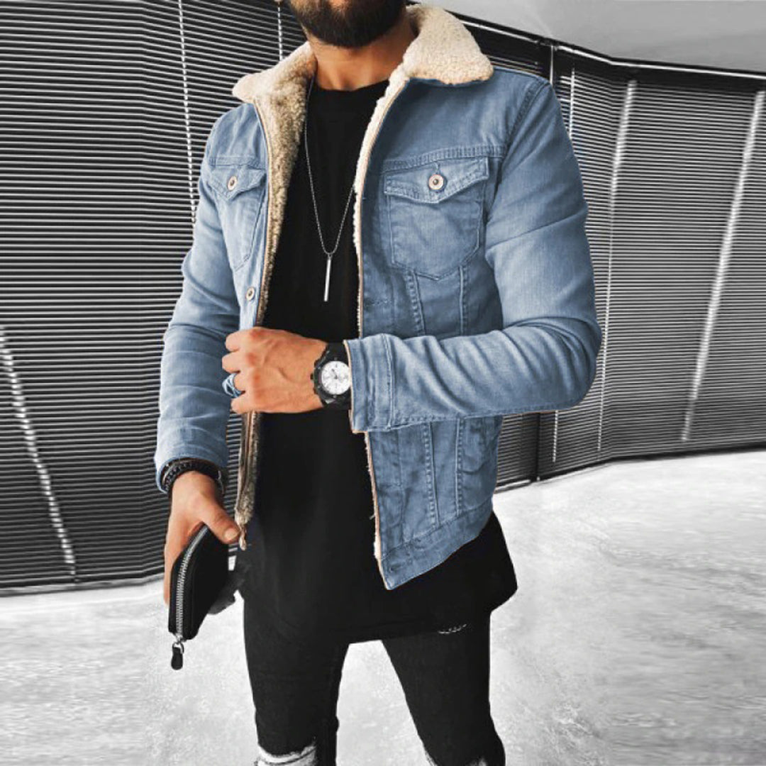 Denim Jack Met Bontvoering Voor Heren - Liam