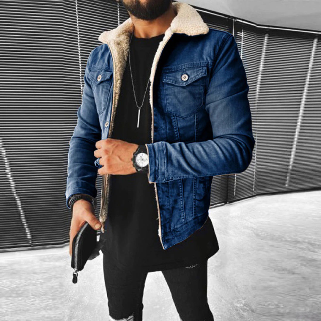 Denim Jack Met Bontvoering Voor Heren - Liam