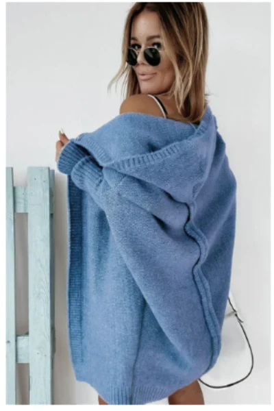 Dames lang gebreid vest | Oversized
