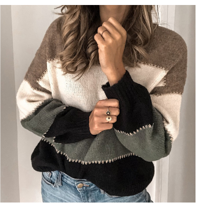 Vintage Gebreide Trui Met Lange Mouwen | Oversized