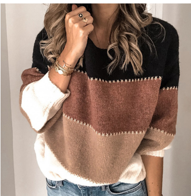 Vintage Gebreide Trui Met Lange Mouwen | Oversized