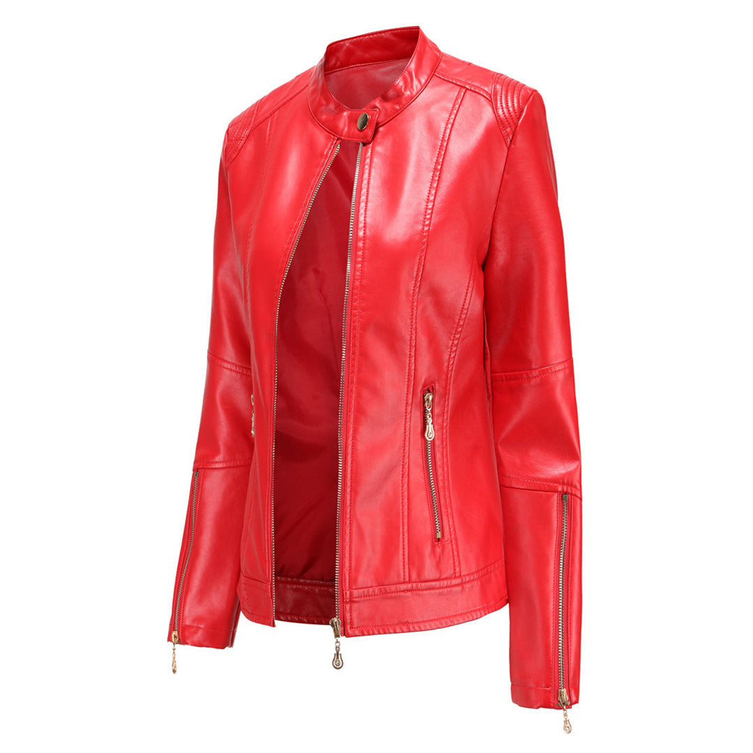 Dames Leren Motorjack | Met Rits