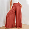 Losse Linnen Dames Broek Met Hoge Taille