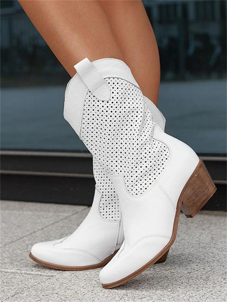 Reverse - Leren Ademende Cowboylaarzen