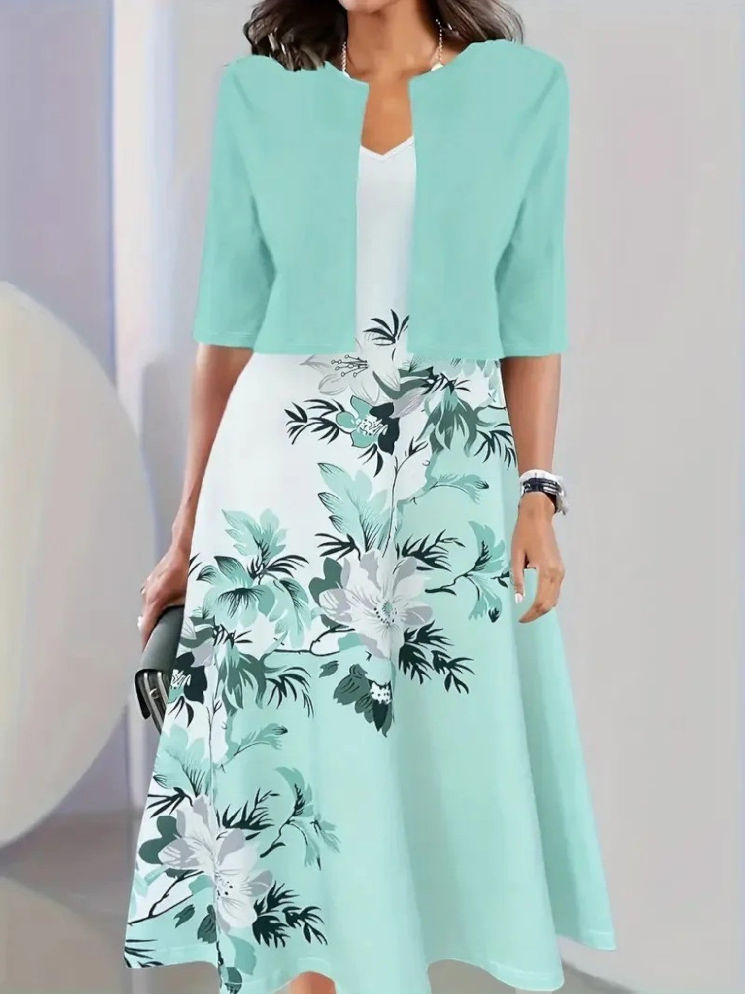 Amira | Gebloemde Zomerjurk | Midi