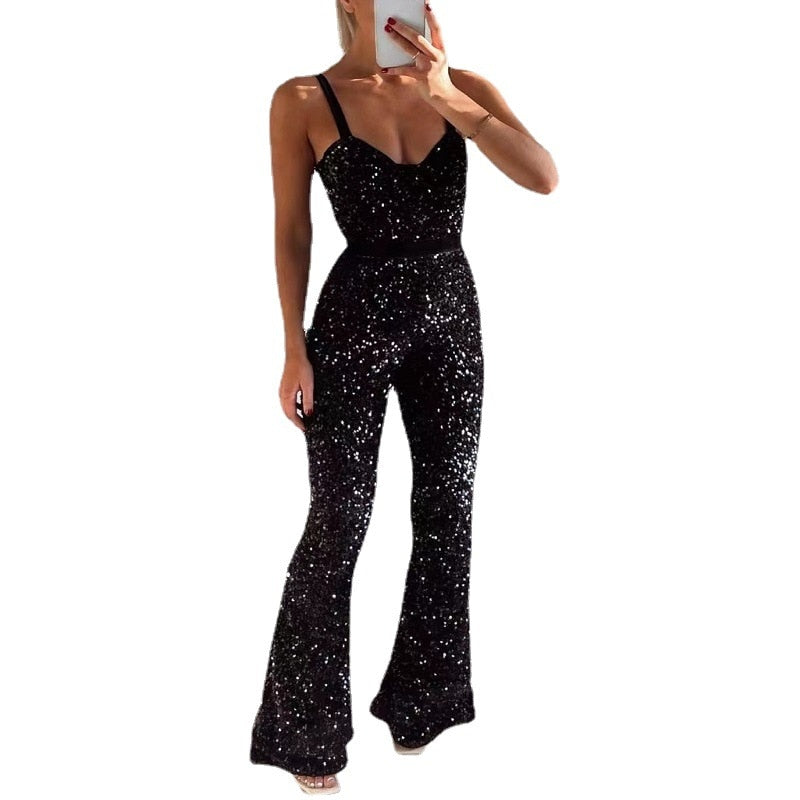 Feestelijke Glitter Jumpsuit Voor Dames - Gabby