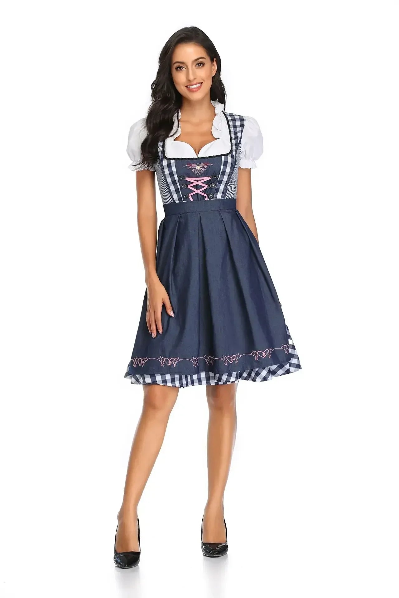 Klassieke Oktoberfest Dirndljurk | Korte Mouwen