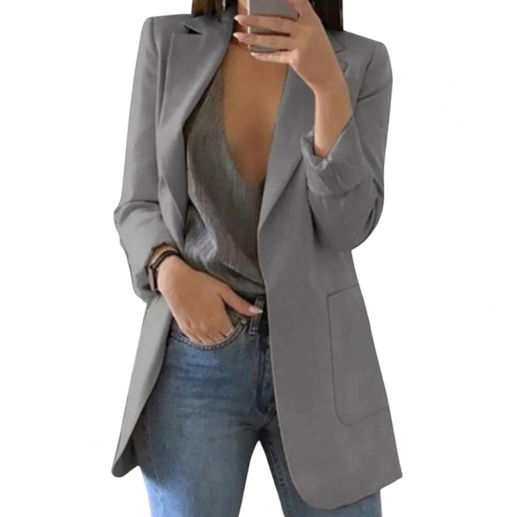 Lilou | Casual Blazer Met Open Voorkant