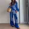 Boho Oversized Linnen Zomer Set Met Patroon