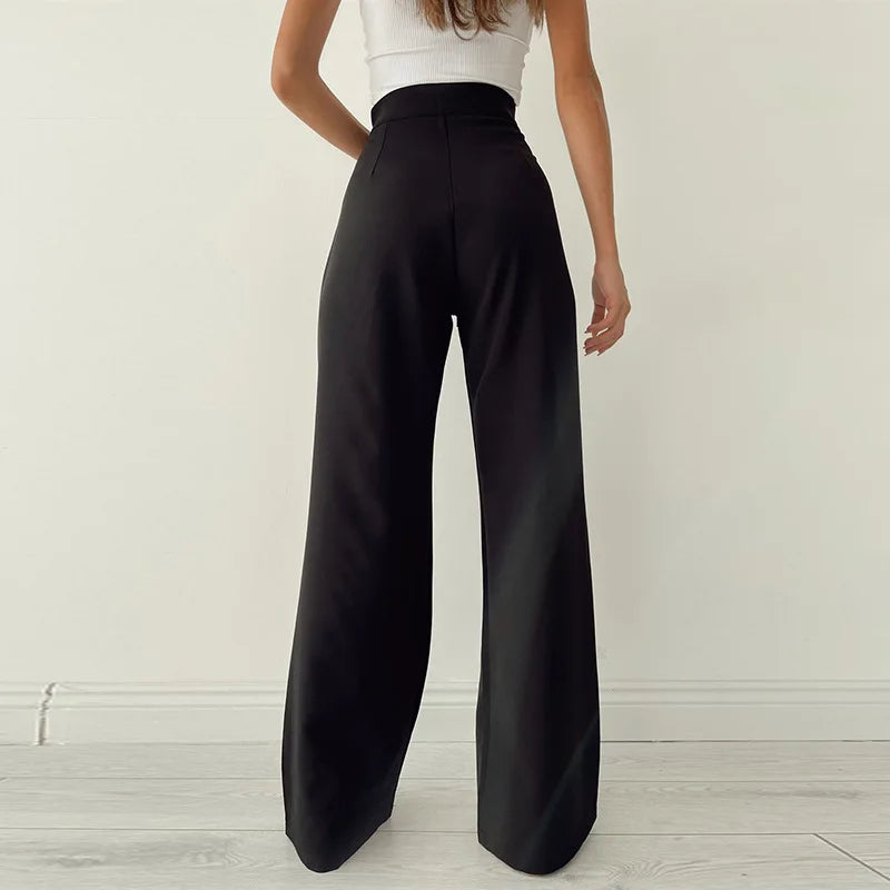 Chique Vrije Tijds Broek Met Wijde Pijpen