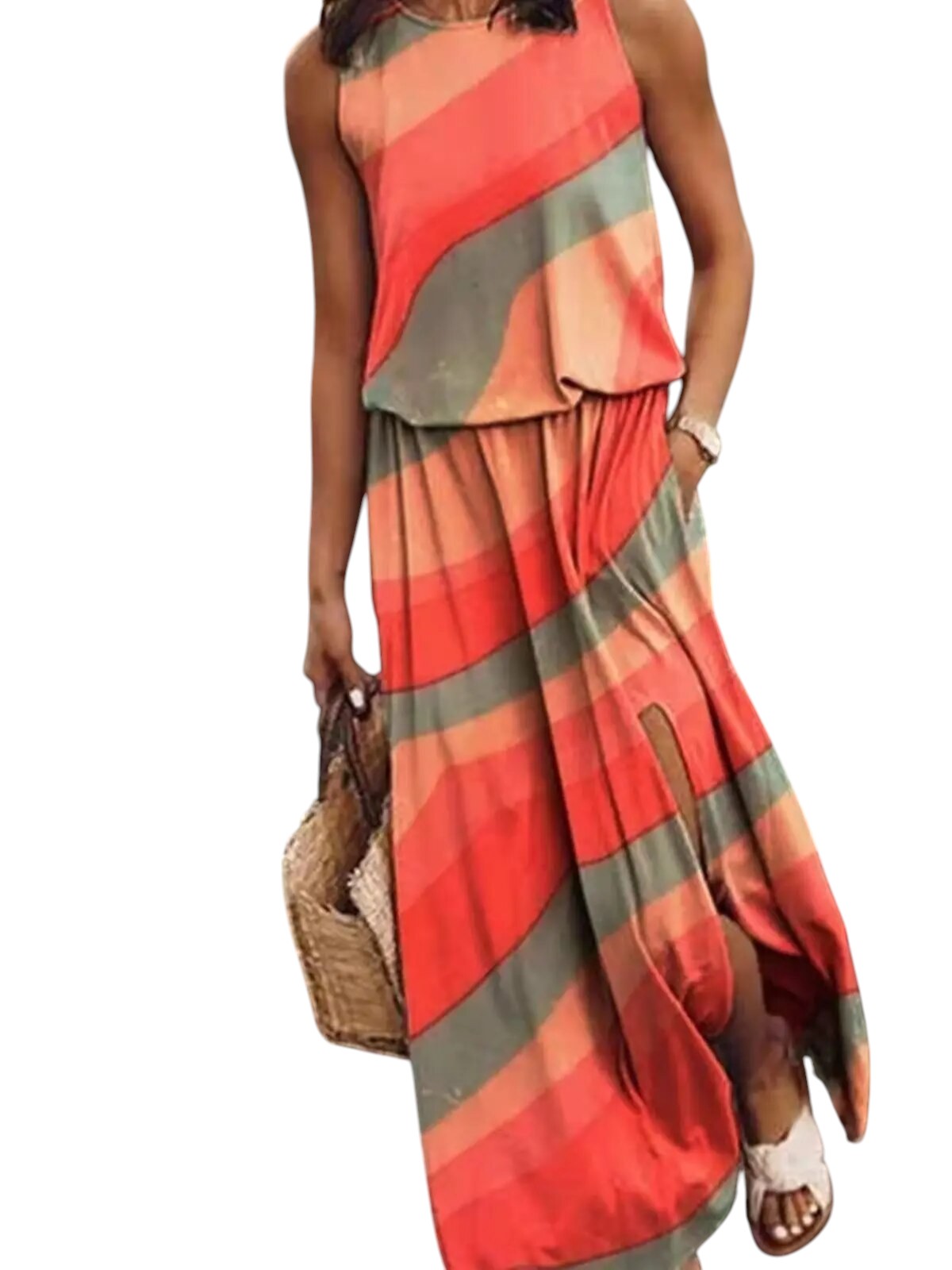 Zomerse Maxi Jurk Met Print Dames