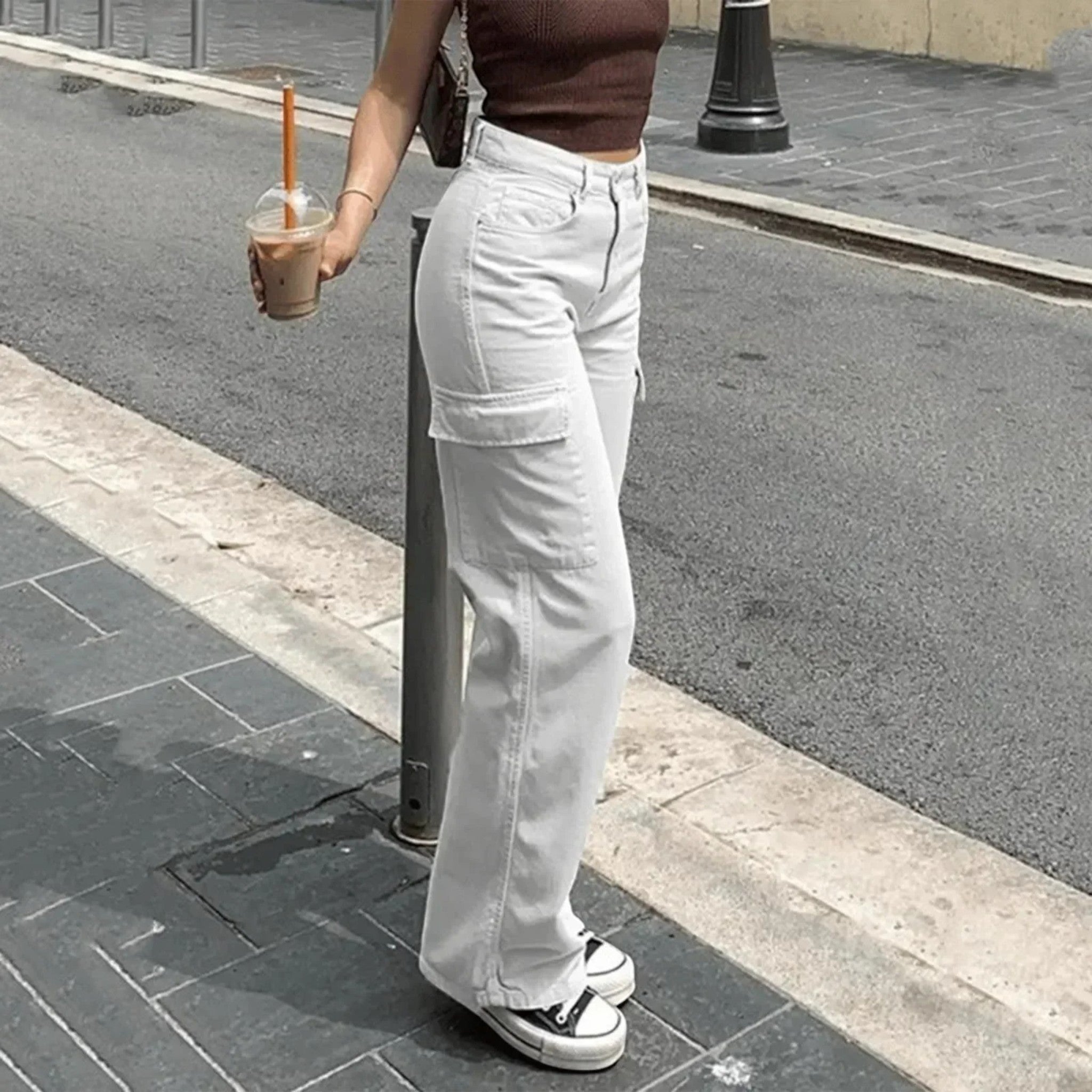 Coralie | Stijlvolle Cargo Broek Met Verstelbare Taille
