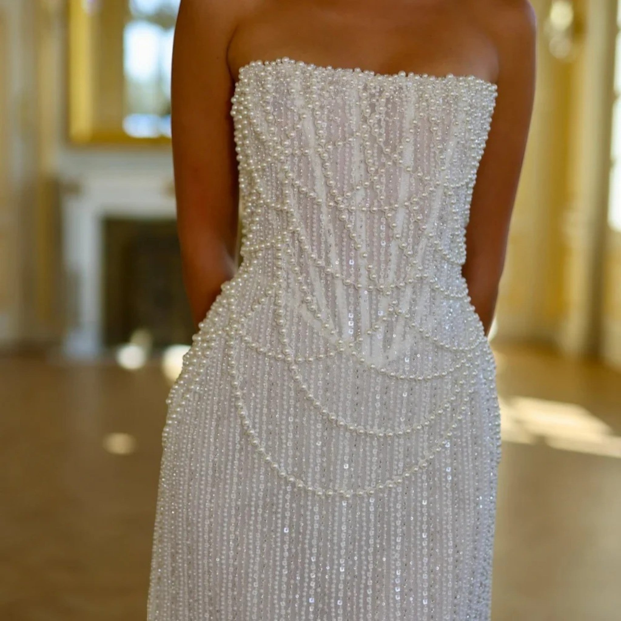 Feestjurk Met Strapless | Mini