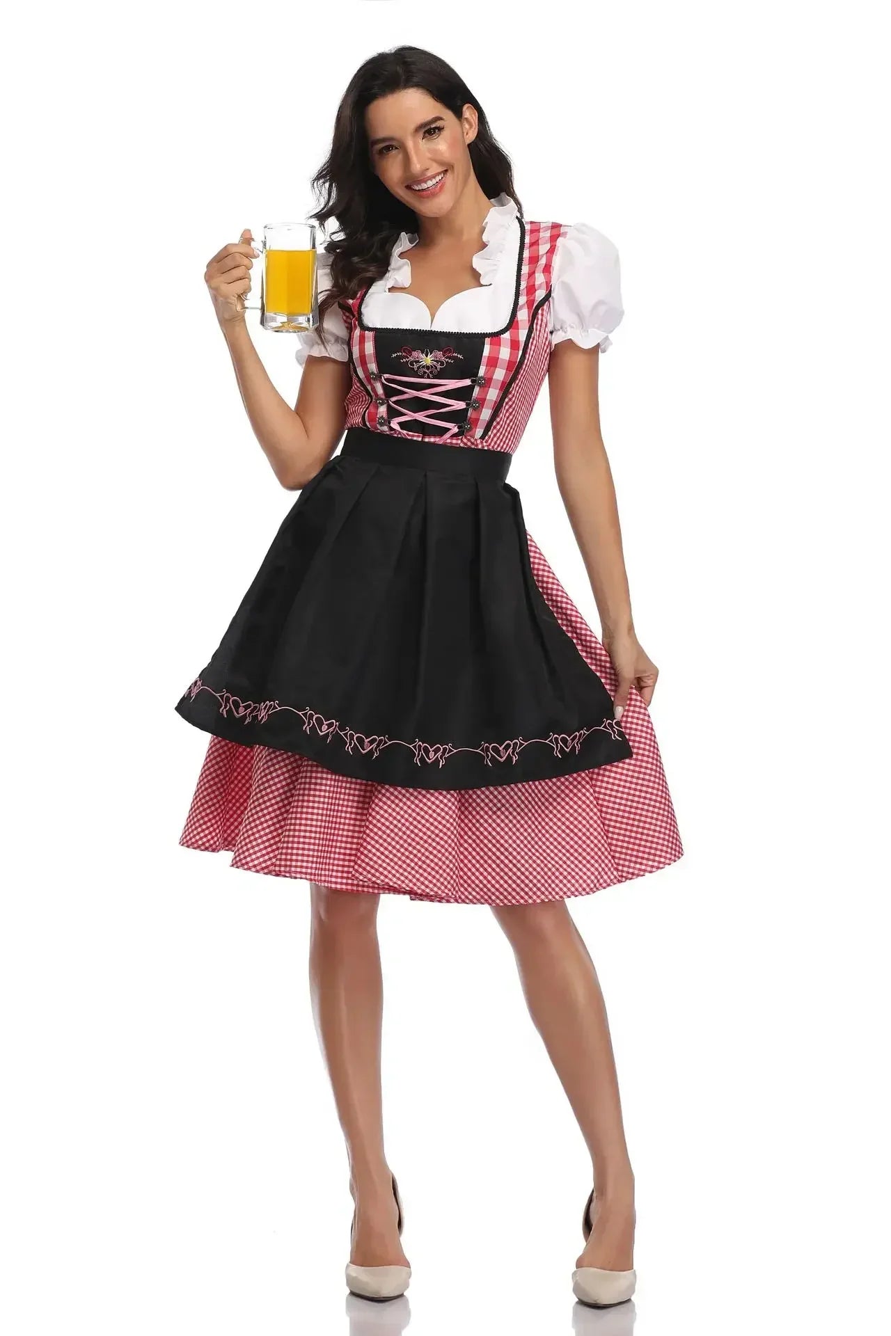 Klassieke Oktoberfest Dirndljurk | Korte Mouwen