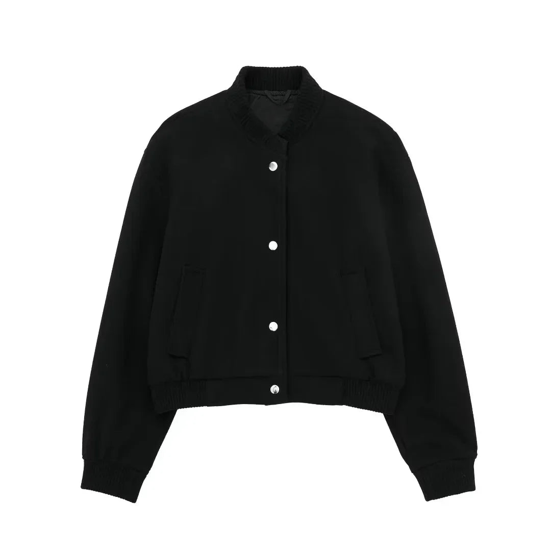 Stijlvol Cropped Bomber Jasje