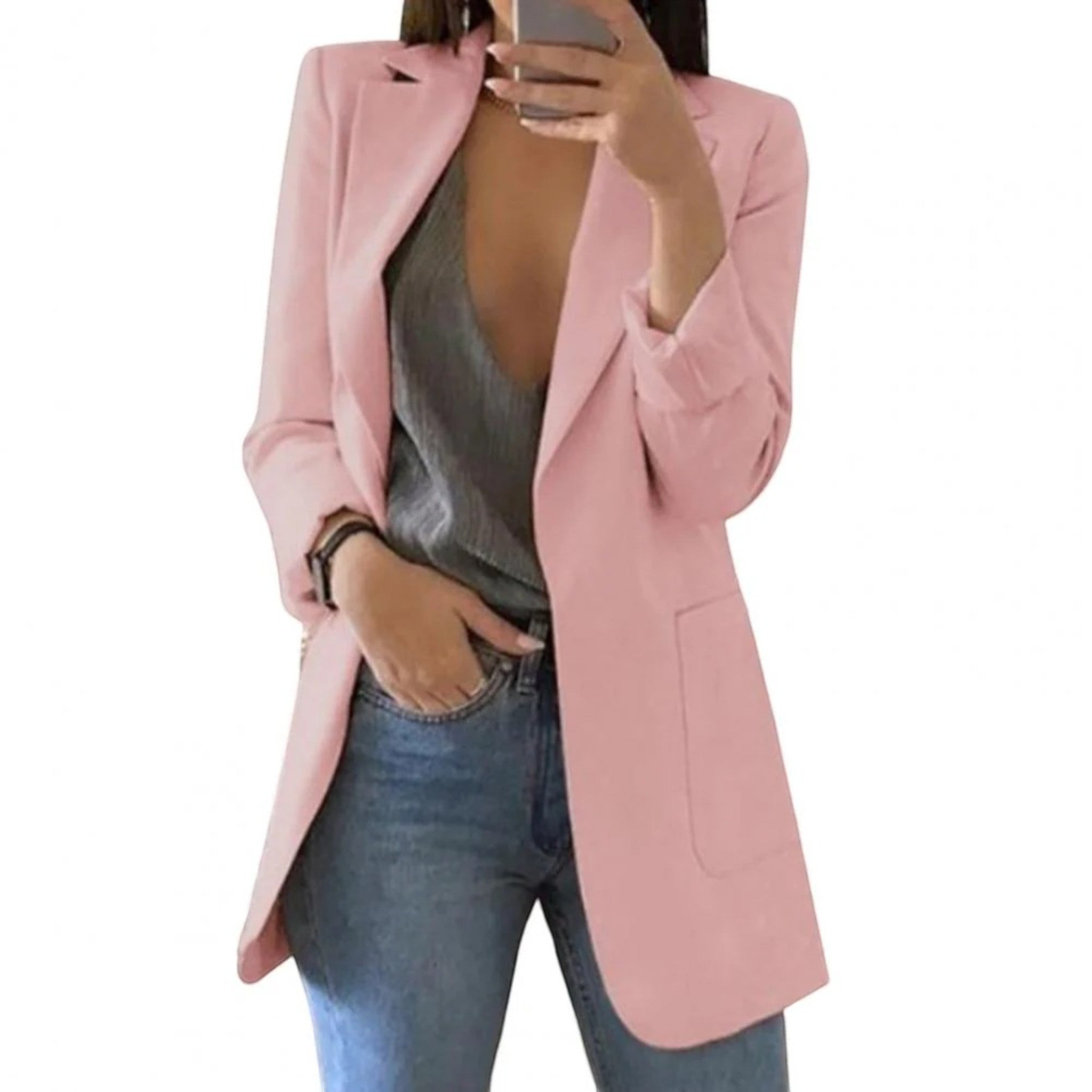 Lilou | Casual Blazer Met Open Voorkant