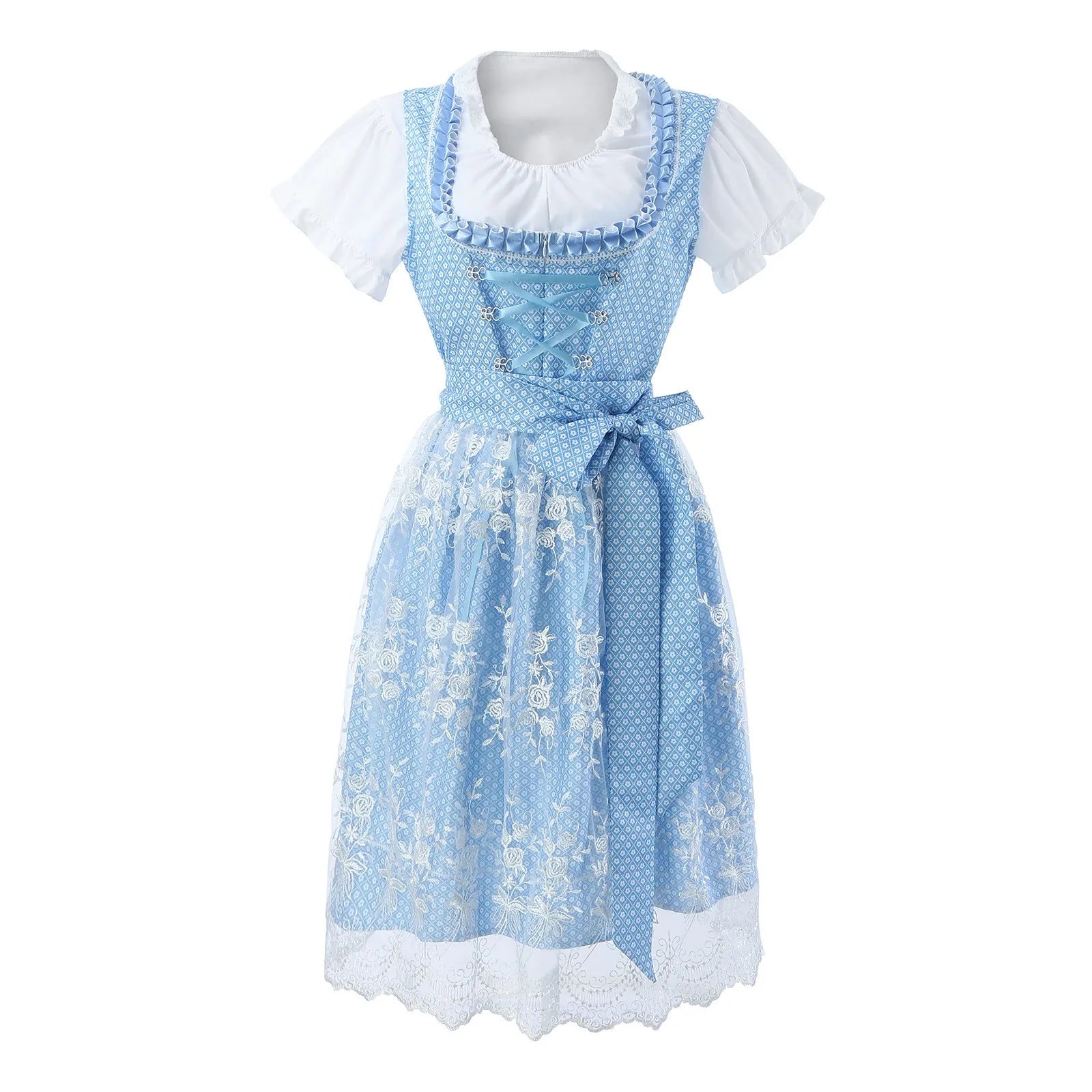 Stijlvolle Oktoberfest Dirndl-Jurk | Blauw