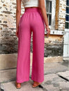Wijde Linnen Broek Met Hoge taille Dames