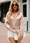Chique Satijnen Zomer Blouse Dames