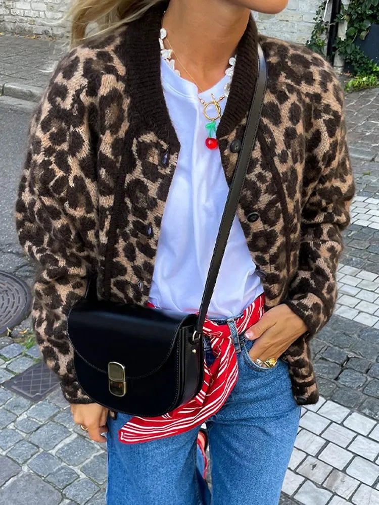 Casual Jasje Met Luipaardprint Voor Dames - Amelia
