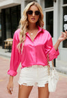 Chique Satijnen Zomer Blouse Dames