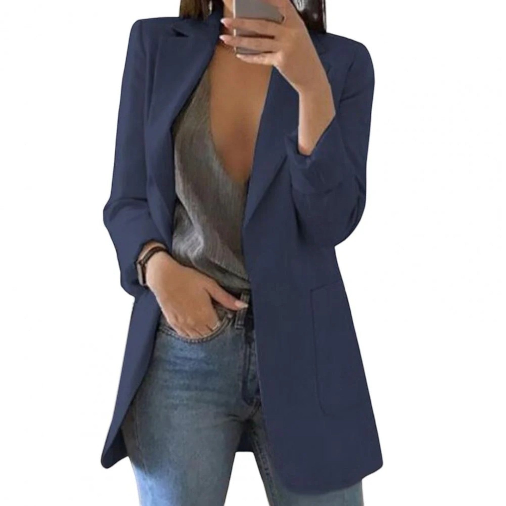 Lilou | Casual Blazer Met Open Voorkant