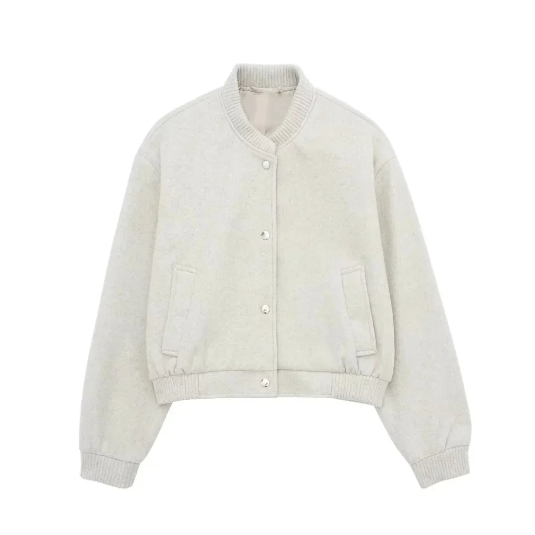 Stijlvol Cropped Bomber Jasje
