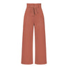 Soepele Linnen Dames Broek Met Hoge Taille