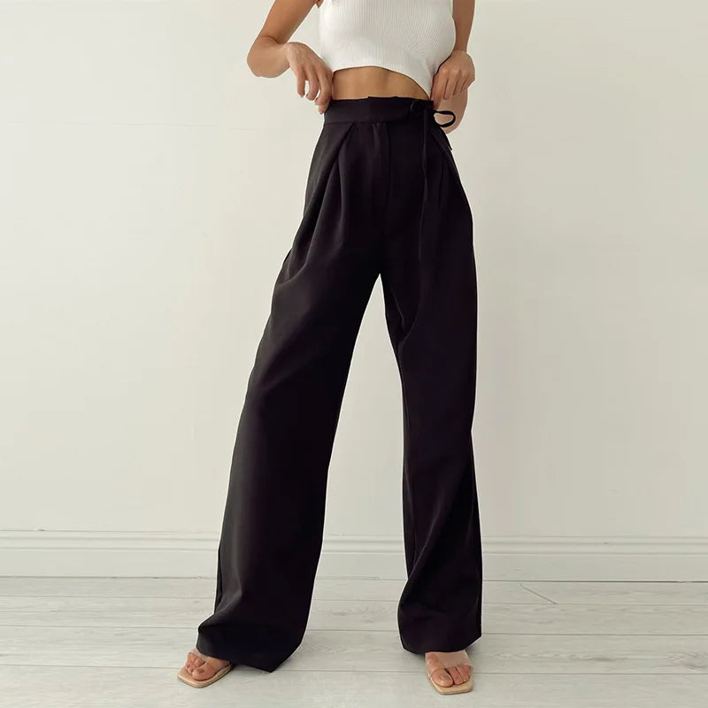 Chique Vrije Tijds Broek Met Wijde Pijpen