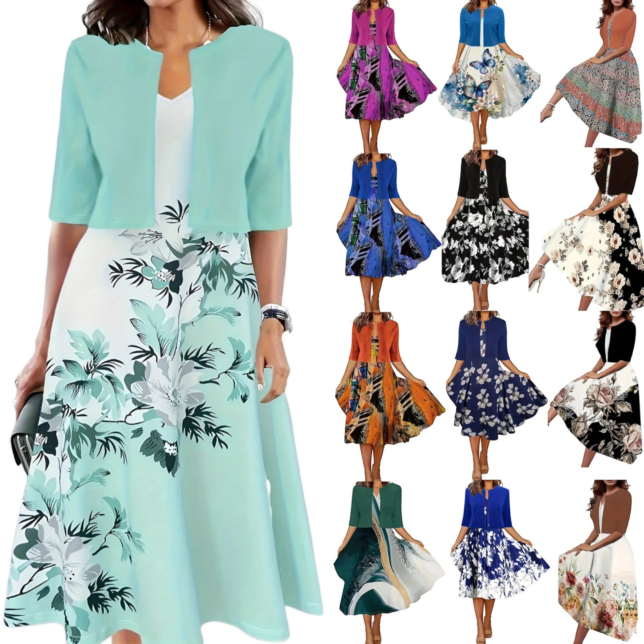 Amira | Gebloemde Zomerjurk | Midi
