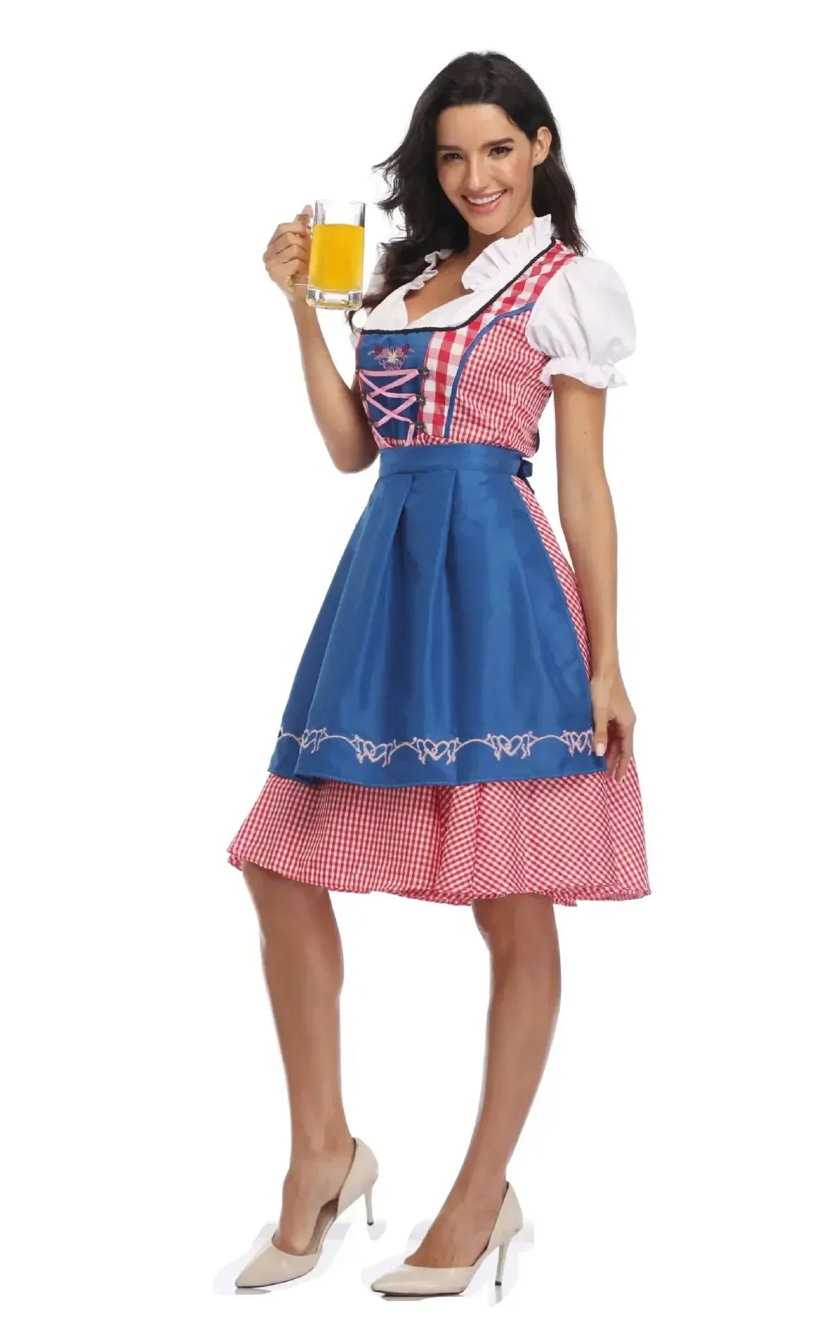 Klassieke Oktoberfest Dirndljurk | Korte Mouwen