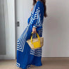 Boho Oversized Linnen Zomer Set Met Patroon