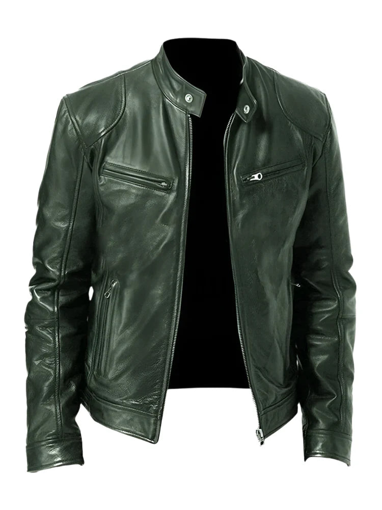 Casual Leren Jas voor Heren